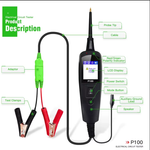P100 Automotive Circuit Tester - 0-70V Electrical Diagnostic Tool with TFT Display, Short Circuit Detection, 10M Cable for Cars & Trucks