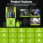 M200 Motorcycle Scanner - Handheld Diagnostic Tool for Honda, Yamaha, BMW with WiFi, Battery Testing, Thermal Printer