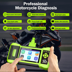 M300 Motorcycle Scanner with Printer - Handheld Diagnostic Tool for BMW, Harley, Ducati, Live Data, Fault Code Reader