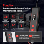 P50Pro Mini Oscilloscope Automotive Circuit Tester - 0-45V AC/DC Detection, 200KHz Bandwidth, TFT Display, 5W Test Lamp