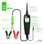 P100 Automotive Circuit Tester - 0-70V Electrical Diagnostic Tool with TFT Display, Short Circuit Detection, 10M Cable for Cars & Trucks