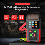M200 Pro Motorcycle Scanner - Handheld Diagnostic Tool with ECU Remap, Honda Yamaha Compatible, WiFi, Battery Testing