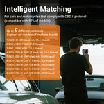 T400 4-in-1 OBD2 Scanner & Diagnostic Tool – Engine Code Reader, Battery Tester, Relay & Fuel Injector Activator for 12V/24V Cars, Trucks & Motorcycles