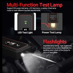 P50Pro Mini Oscilloscope Automotive Circuit Tester - 0-45V AC/DC Detection, 200KHz Bandwidth, TFT Display, 5W Test Lamp
