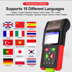 M200 Pro Motorcycle Scanner - Handheld Diagnostic Tool with ECU Remap, Honda Yamaha Compatible, WiFi, Battery Testing