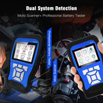 M100 Motorcycle Diagnostic Scanner - Handheld Tool for Honda, Yamaha, Suzuki, OBDII with Live Data, Fault Code Reset