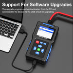 BT300 12V/24V Universal Battery Tester – Automotive Cranking & Charging System Analyzer with CCA/SOH/SOC Test for Cars, Trucks, Motorcycles & Boats