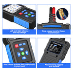 BT300 12V/24V Universal Battery Tester – Automotive Cranking & Charging System Analyzer with CCA/SOH/SOC Test for Cars, Trucks, Motorcycles & Boats