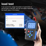 BT300 12V/24V Universal Battery Tester – Automotive Cranking & Charging System Analyzer with CCA/SOH/SOC Test for Cars, Trucks, Motorcycles & Boats