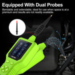P100 Pro Automotive Circuit Tester & Wire Finder - 12V/24V Power Circuit Probe Kit with Oscilloscope, Multimeter, and Relay Testing Capabilities