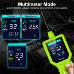 P100 Pro Automotive Circuit Tester & Wire Finder - 12V/24V Power Circuit Probe Kit with Oscilloscope, Multimeter, and Relay Testing Capabilities