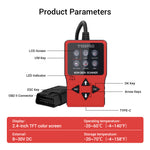 T100 Pro OBD2 Scanner – Enhanced Code Reader with 2.4" Color TFT Screen, Live Data, Battery Test, DTC Lookup & Full OBDII Functions for 1996+ Vehicles