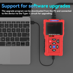 T300 Pro 2-in-1 OBD2 Scanner & Battery Tester – Full Engine Code Reader with Live Data, Battery Health Analysis (CCA 20-2000), Cranking/Charging Test & 2.8" Color Screen for 1996+ Vehicles