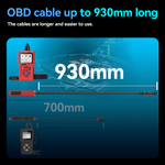 T300 Pro 2-in-1 OBD2 Scanner & Battery Tester – Full Engine Code Reader with Live Data, Battery Health Analysis (CCA 20-2000), Cranking/Charging Test & 2.8" Color Screen for 1996+ Vehicles