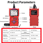 T300 Pro 2-in-1 OBD2 Scanner & Battery Tester – Full Engine Code Reader with Live Data, Battery Health Analysis (CCA 20-2000), Cranking/Charging Test & 2.8" Color Screen for 1996+ Vehicles