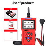 T300 Pro 2-in-1 OBD2 Scanner & Battery Tester – Full Engine Code Reader with Live Data, Battery Health Analysis (CCA 20-2000), Cranking/Charging Test & 2.8" Color Screen for 1996+ Vehicles