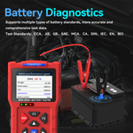T300 Pro 2-in-1 OBD2 Scanner & Battery Tester – Full Engine Code Reader with Live Data, Battery Health Analysis (CCA 20-2000), Cranking/Charging Test & 2.8" Color Screen for 1996+ Vehicles