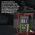 BT500 Multi-Function 12V/24V Battery Analyzer – Automotive Tester with Cranking, Charging, Load, Relay, Leakage Detection, Printer & 20-2000 CCA Diagnostics