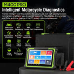 M400 Pro Universal Motorcycle Diagnostic Scanner – 8" Android Tablet | Full System Scan, ABS Bleeding, ECU Coding, Battery Test & More for BMW, Ducati, Harley, Honda, Yamaha & Others