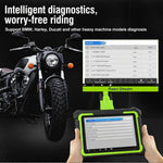 M400 Pro Universal Motorcycle Diagnostic Scanner – 8" Android Tablet | Full System Scan, ABS Bleeding, ECU Coding, Battery Test & More for BMW, Ducati, Harley, Honda, Yamaha & Others